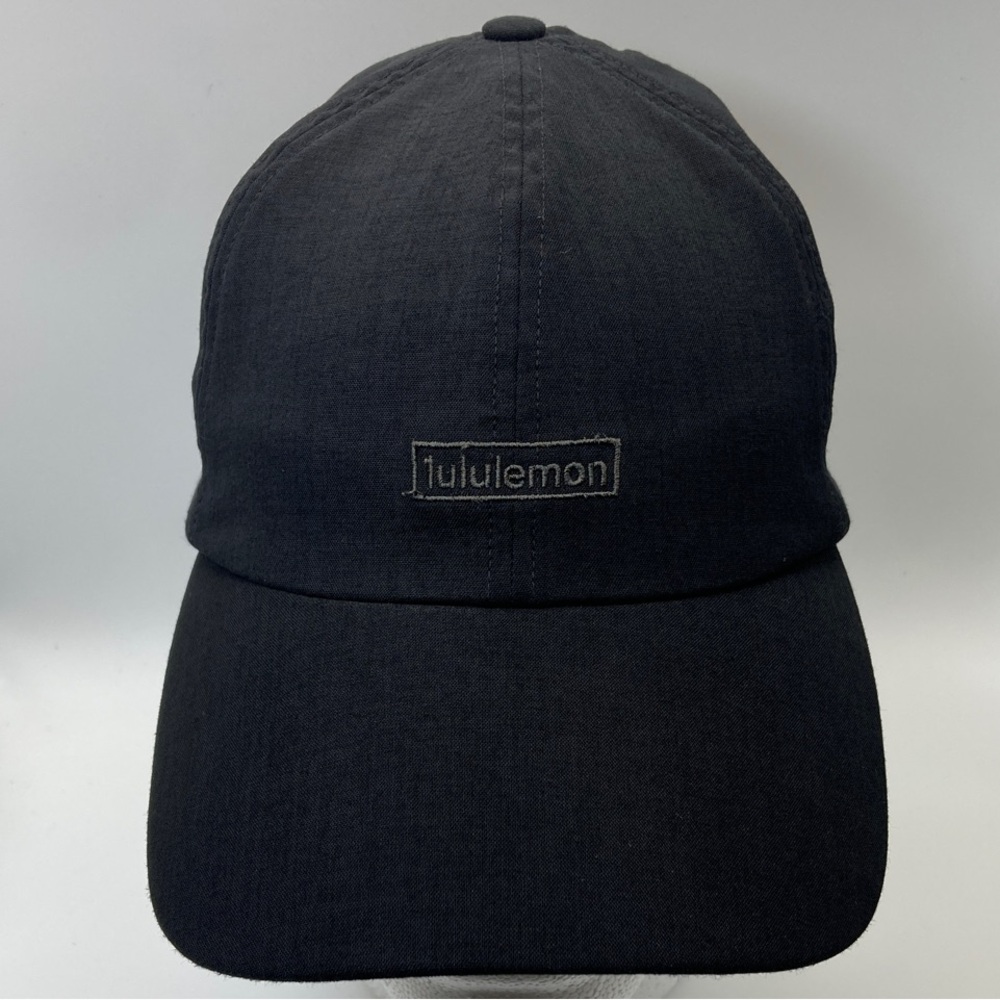 Lululemon Black Ball Cap Adjustable Running Hiking Hat O/S